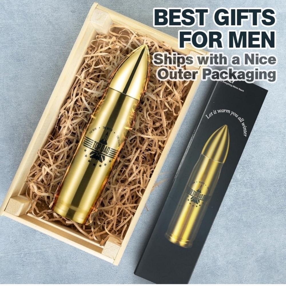 Best Dad Ever 17oz Stainless Steel Bullet Tumbler - Fathers Gift for Dad from Da